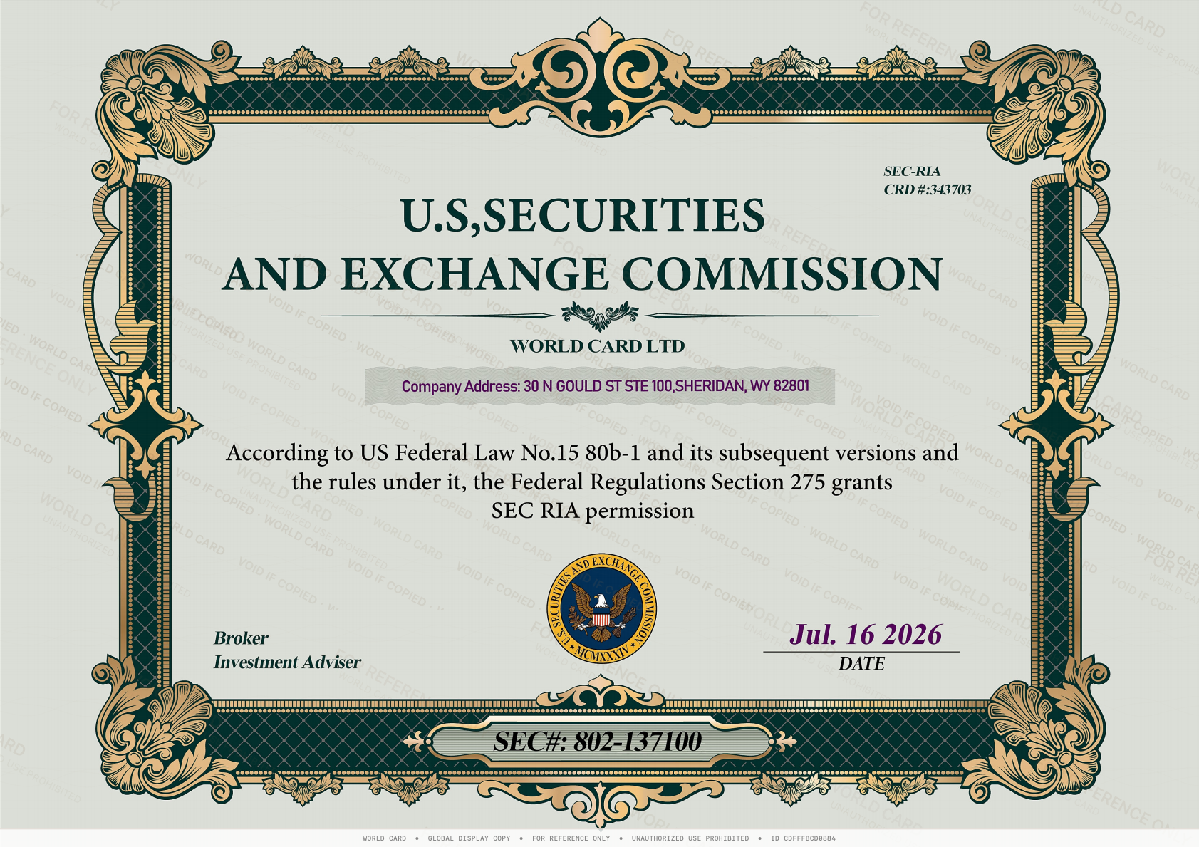 美国 SEC 注册投资顾问（RIA）